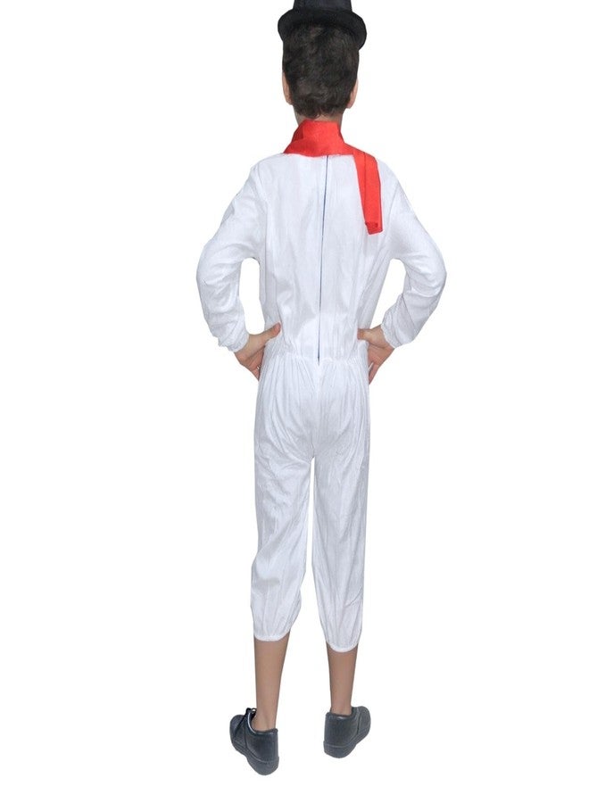 كاكو فانسي دريسيس زي تنكري لشخصية رجل الثلج من كاكو فانسي دريسز - أبيض وأحمر، مقاس 5-6 سنوات، للأولاد - بوليستر - Image 3